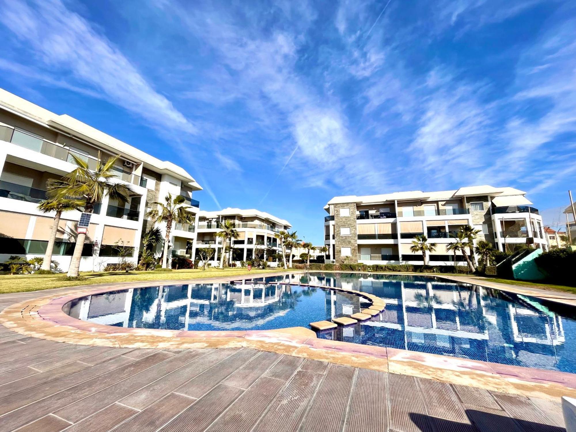 Bel Appartement A Amwaj Beach And Resorts Касабланка Экстерьер фото